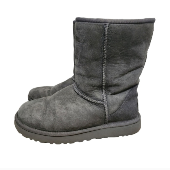 UGG Shoes - UGG Classic Short II Grey Boots Snow Boot Pull on Y2K